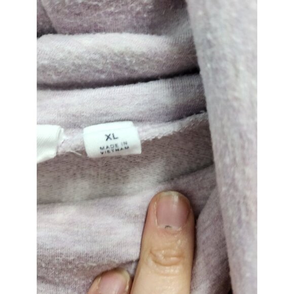 Gap Womens Sweatshirt Size XL Lavender Heather Cowl Neck Long Sleeve Pullover - Picture 5 of 8